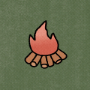 Camping On Fire GIF by Luke Alexander