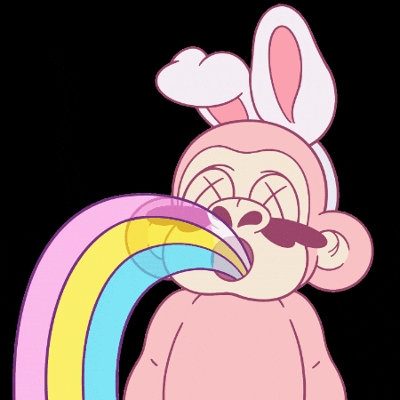 Pink Rainbow GIF
