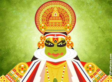 Image result for kathakali dance gif