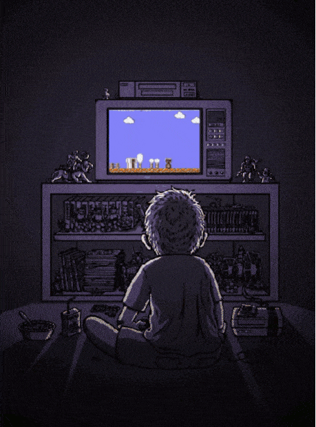 Video Games 80S GIF