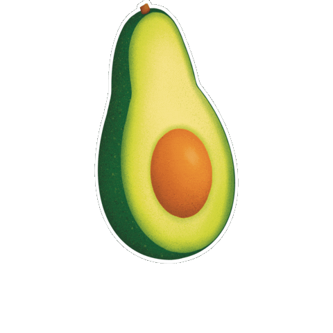 Illustration Avocado Sticker by IFPA