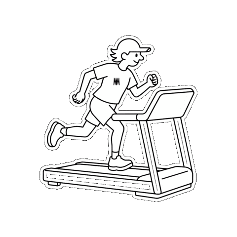 Run Running Sticker by Commando