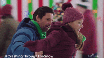 About To Fall Ice Skating GIF by Hallmark Channel