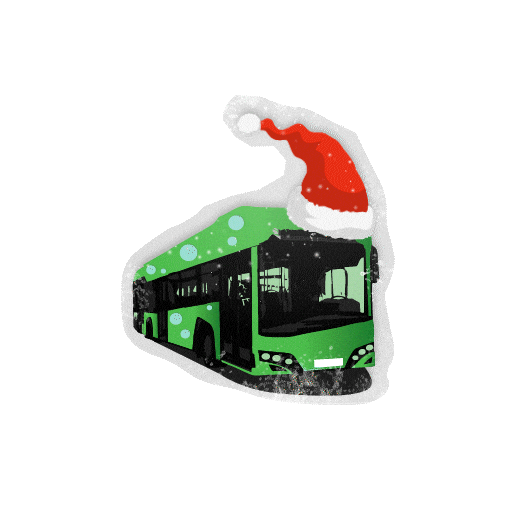 Bergisch Gladbach Bus Sticker by House of Yas