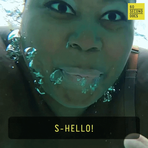 Under Water Hello GIF by 60 Second Docs