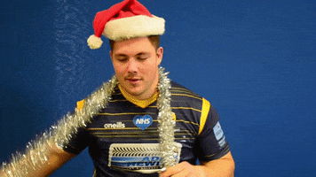 Santa Hat Christmas GIF by Worcester Warriors