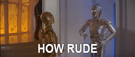 star wars robot rude how rude c3p0