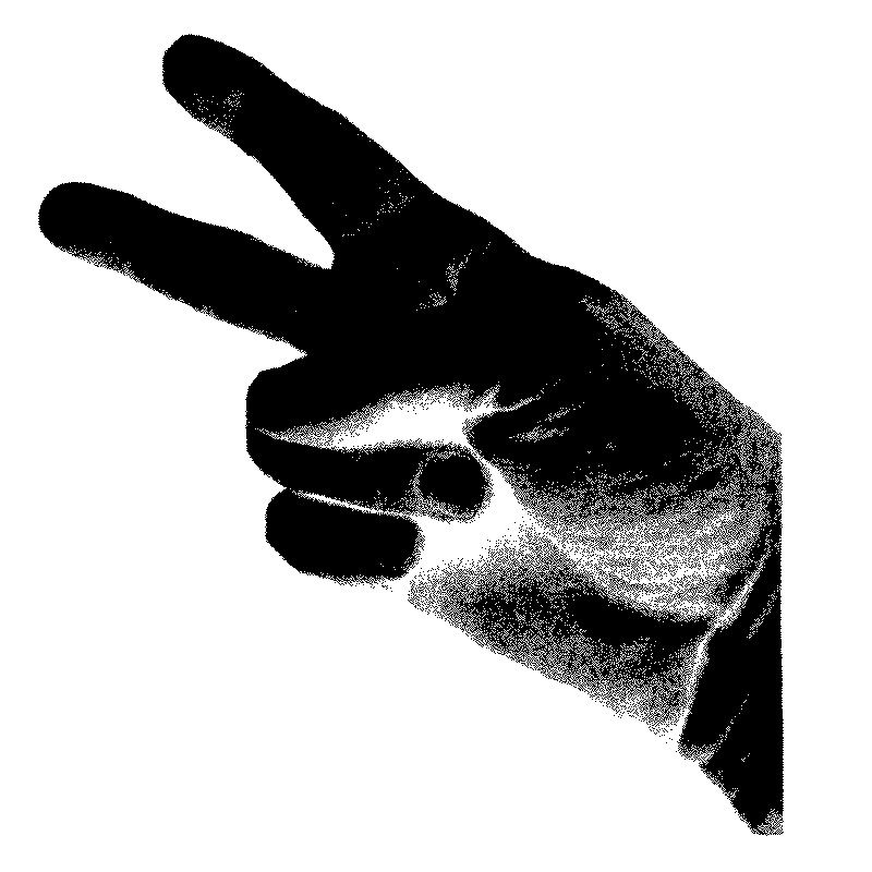 Wave 2 Fingers Sticker by Motoveli Motorcycle Zine