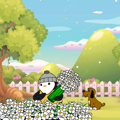 Dog Blooming GIF by Pudgy Penguins
