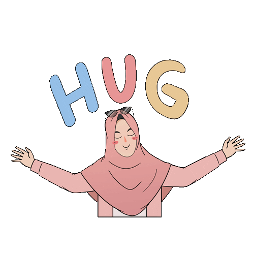 Animation Hug Sticker