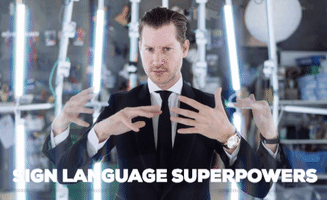 sign language superpower GIF by Emilio Insolera