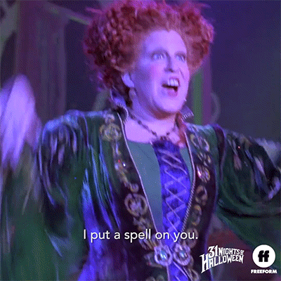 Hocus Pocus Flirt GIF by Freeform - Find & Share on GIPHY