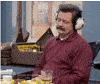 ron swanson listening GIF
