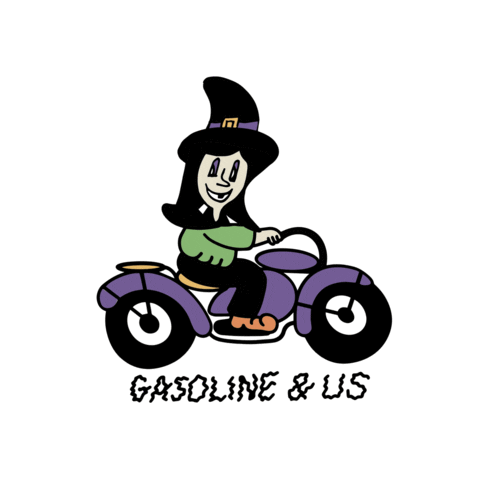 Witch Motorcycles Sticker by GasolineAndUs.com