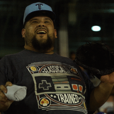Happy Baseball GIF by Tulsa Drillers