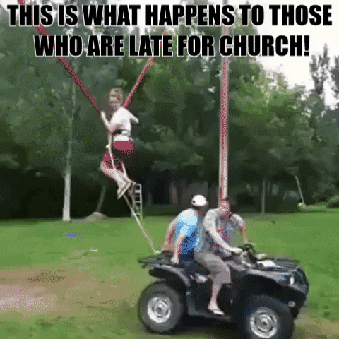 Bungee Sling Shot Church GIF