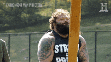 Giphy - Strongest Man Beard GIF by HISTORY UK
