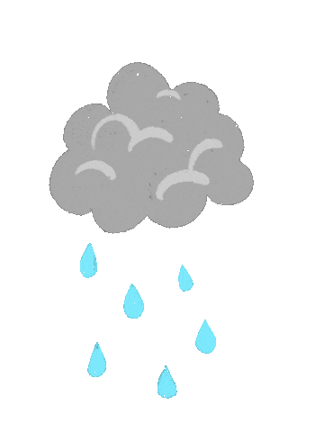 Raining Sticker