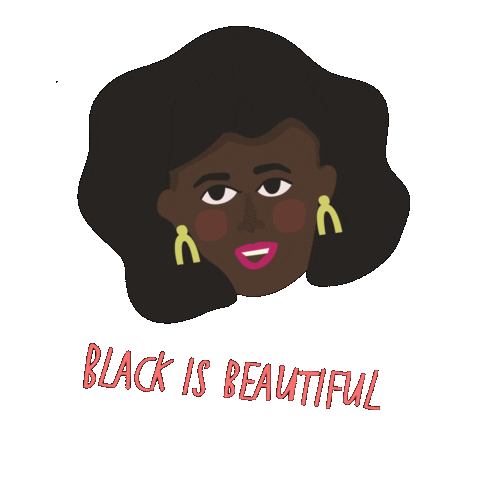 Blm Black Is Beautiful Sticker by Queenbe