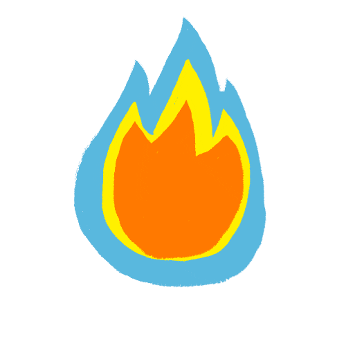 Fire Love Sticker