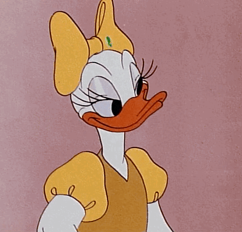 Daisy Duck Shrug Find And Share On Giphy