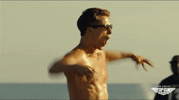 Excited Glen Powell GIF by Top Gun