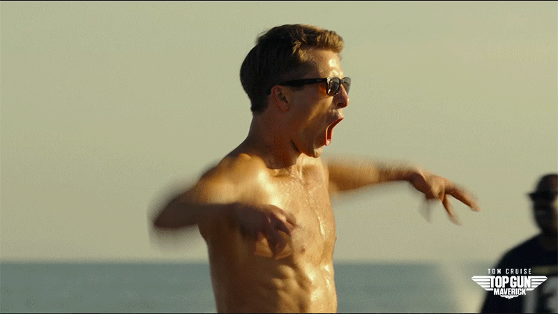 Excited Glen Powell Gif By Top Gun Find Share On Giphy