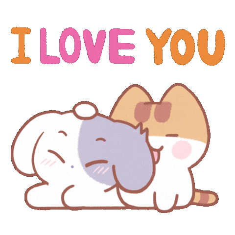 I Love You Hug Sticker