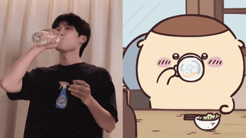 Silly Face Drinking GIF