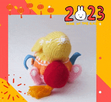 New Year Bunny GIF by TeaCosyFolk