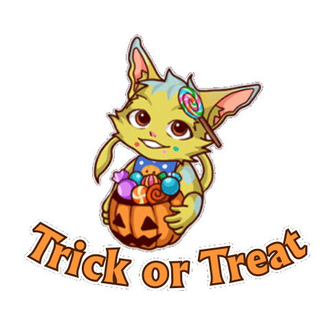Trick Or Treat Halloween Sticker by MYTONA