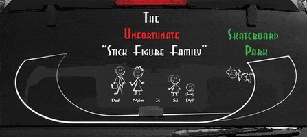 skateboard GIF by The Unfortunate Stick-Figure Family