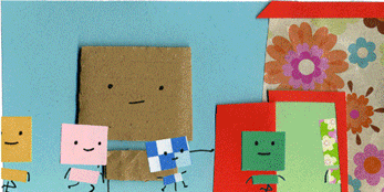 kids paper GIF by Philippa Rice