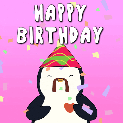 Happy Birthday Party GIF by Pudgy Penguins