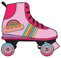 Rainbow Skate Sticker by darlingharbour