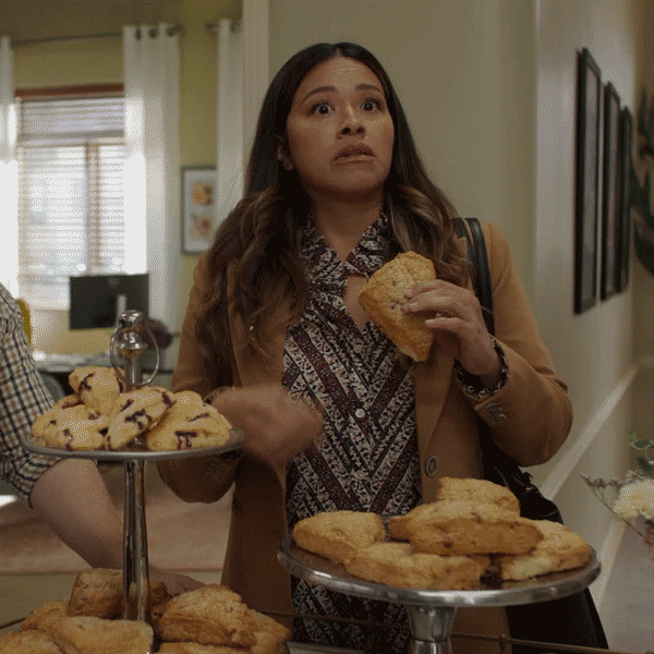 Gina Rodriguez Eating GIF by ABC Network