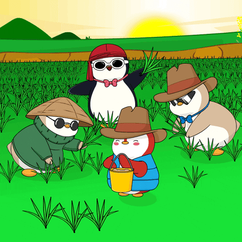 Farm Life Work GIF by Pudgy Penguins