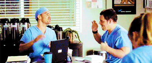 greys anatomy jackson avery alex karev jesse williams justin chambers GIF