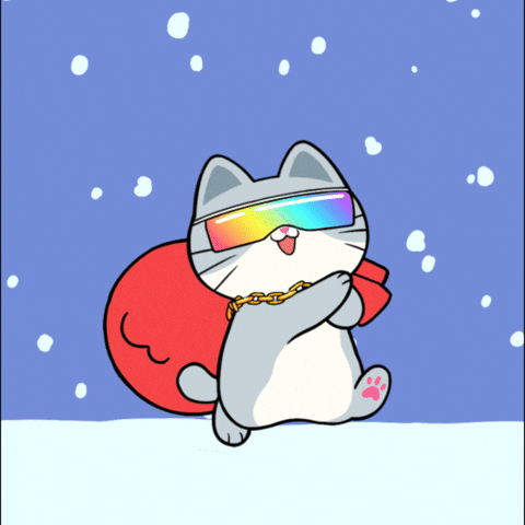 Happy Merry Christmas GIF by Silly Kitties