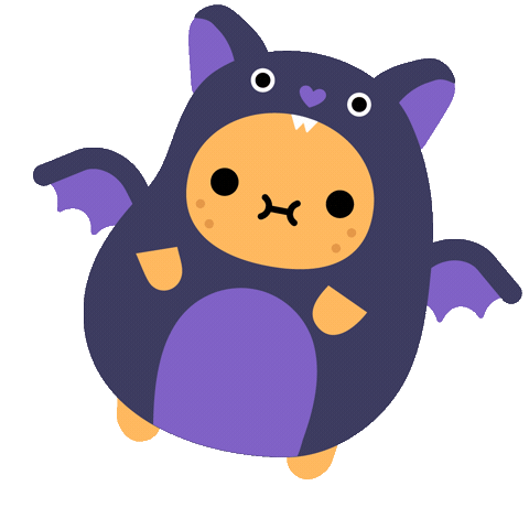Halloween Bat Sticker by Noodoll