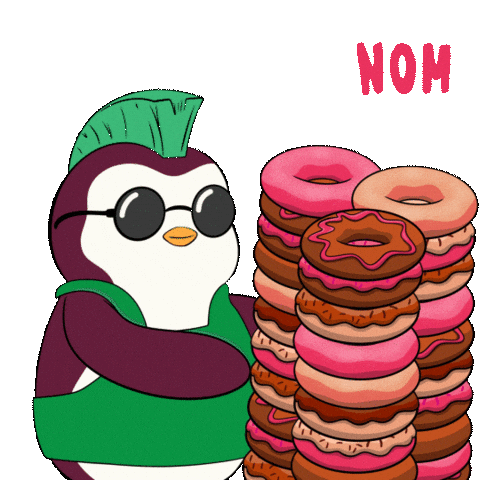 Hungry Nom Nom Sticker by Pudgy Penguins