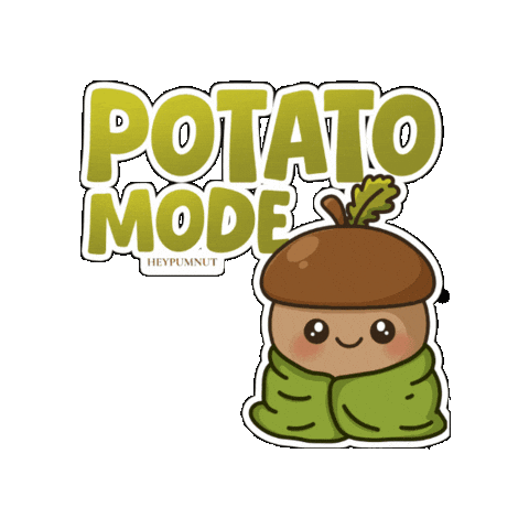 Potato Bookworm Sticker