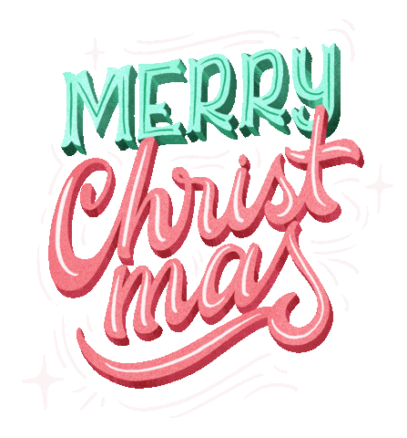 Merry Christmas Sticker by Jenn Arregocés