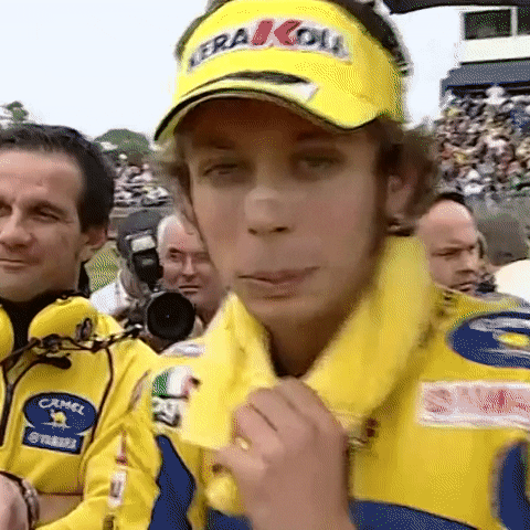 Valentino Rossi Hello GIF by MotoGP - Find & Share on GIPHY