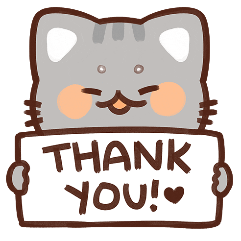 Cat Thanks Sticker by dazz for iOS & Android | GIPHY