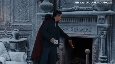Benedict Cumberbatch Fire GIF by Spider-Man - Find & Share on GIPHY