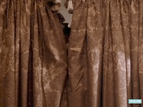Hide Behind The Curtains GIFs - Get the best GIF on GIPHY