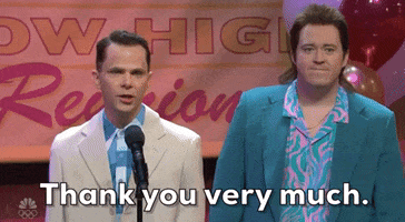 Thank You Very Much Snl GIF by Saturday Night Live