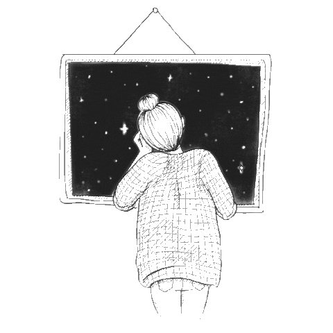 Art Girl Sticker
