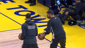 Bump Up Golden State Warriors GIF by NBA